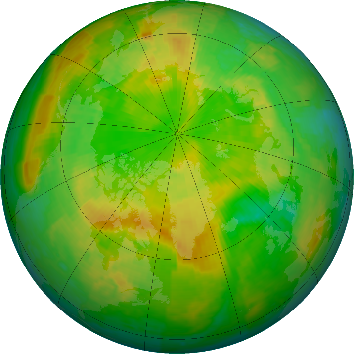 Arctic ozone map for 12 June 1994